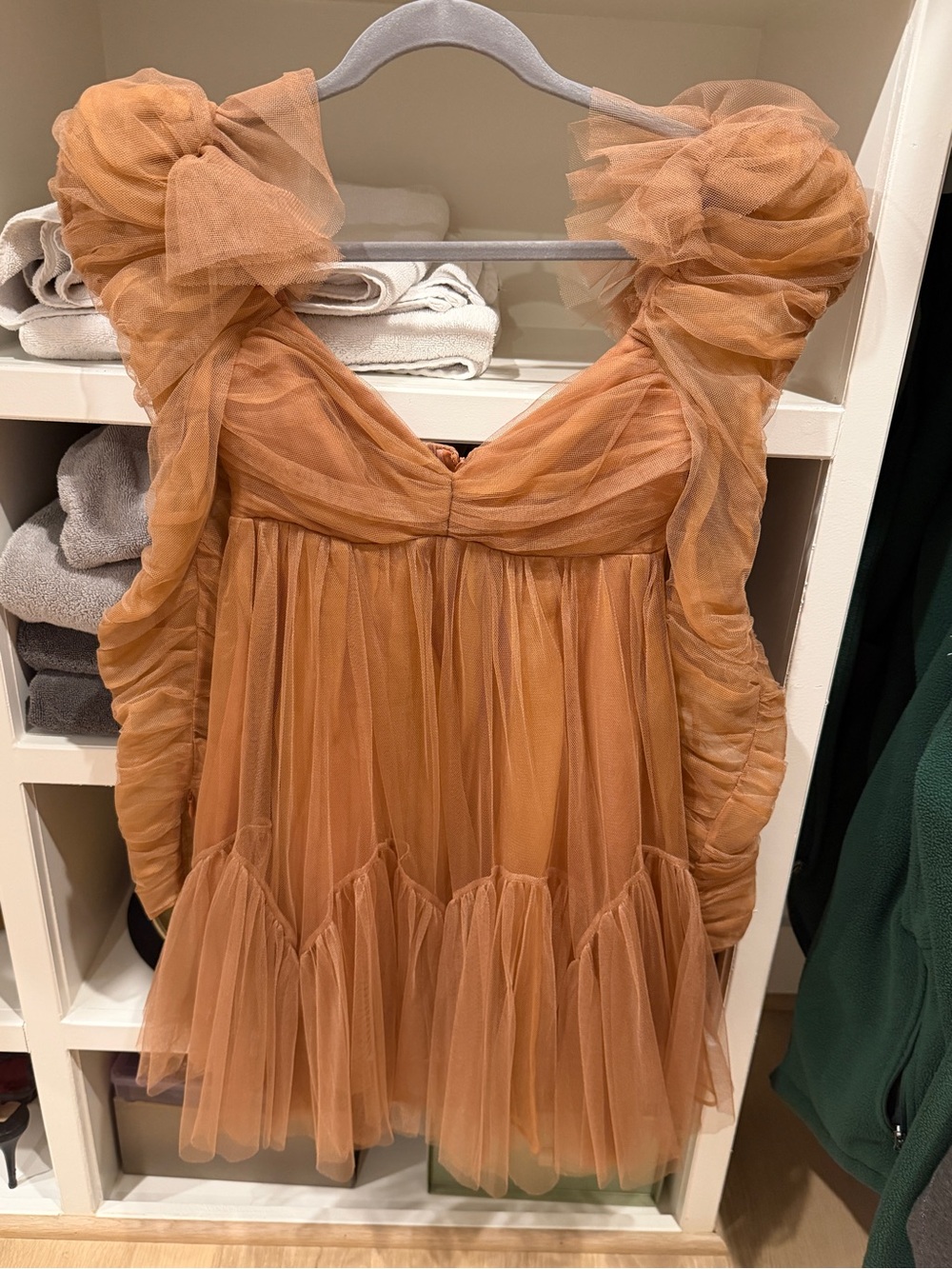 Zimmermann Pink Ruffled Tulle Mini Dress - Picture 2 of 4